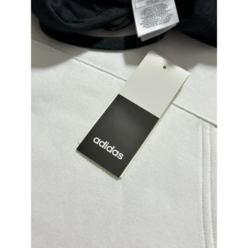 Adidas Big Spellout Colorblock Black & White Pullover Hoodie Sweatshirt 2XL NWT - Picture 10 of 10